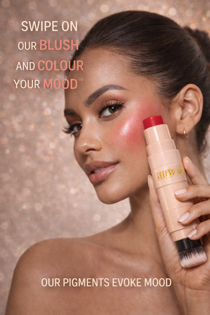 BeePro ProFlush Blush Stick with Brush