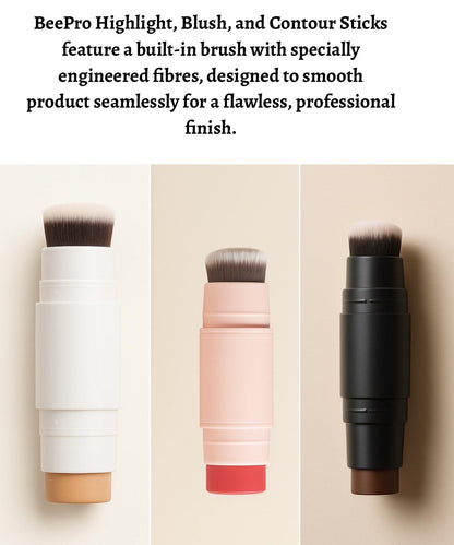 BeePro ProFlush Blush Stick with Brush