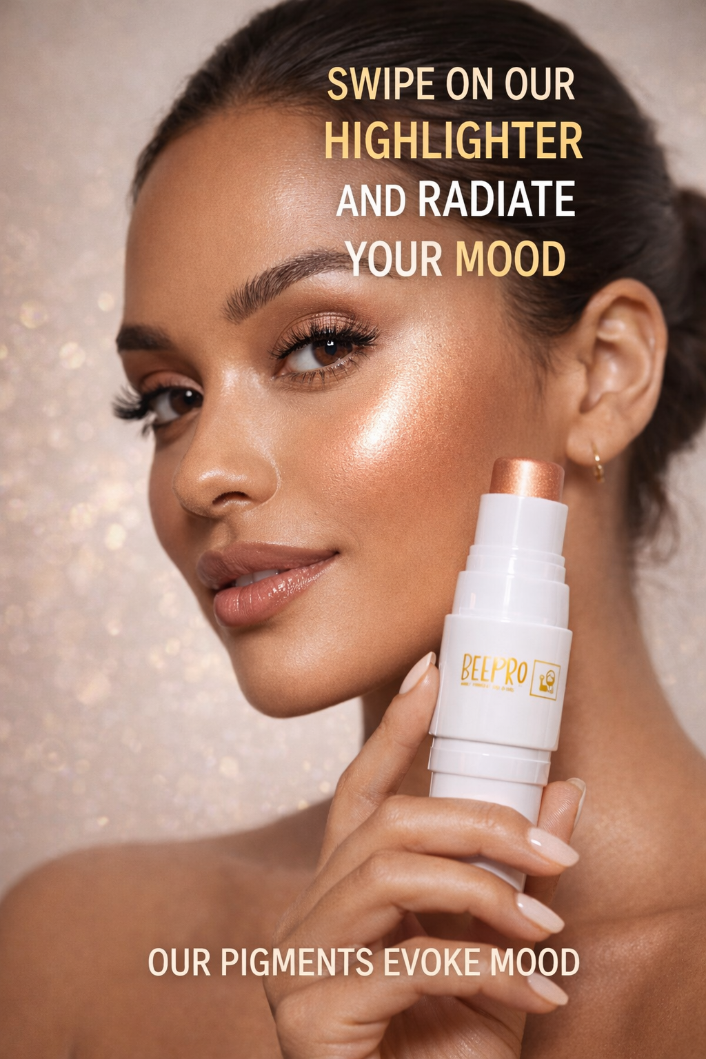 BeePro GlowPro Highlighter Stick with Brush