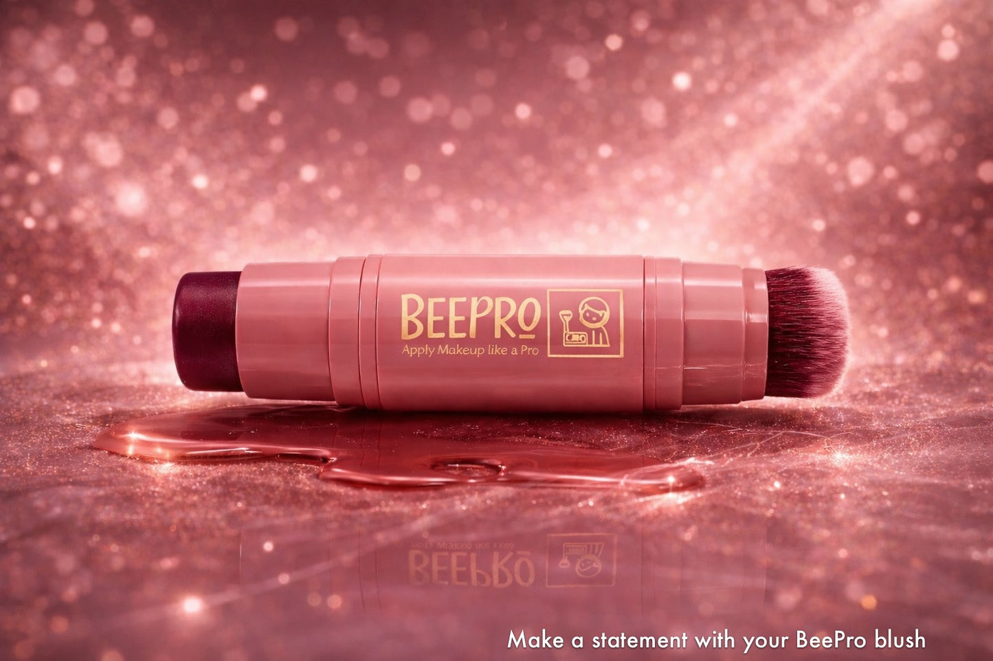 BeePro ProFlush Blush Stick with Brush
